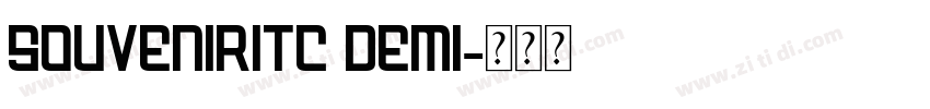 SouvenirITC Demi字体转换